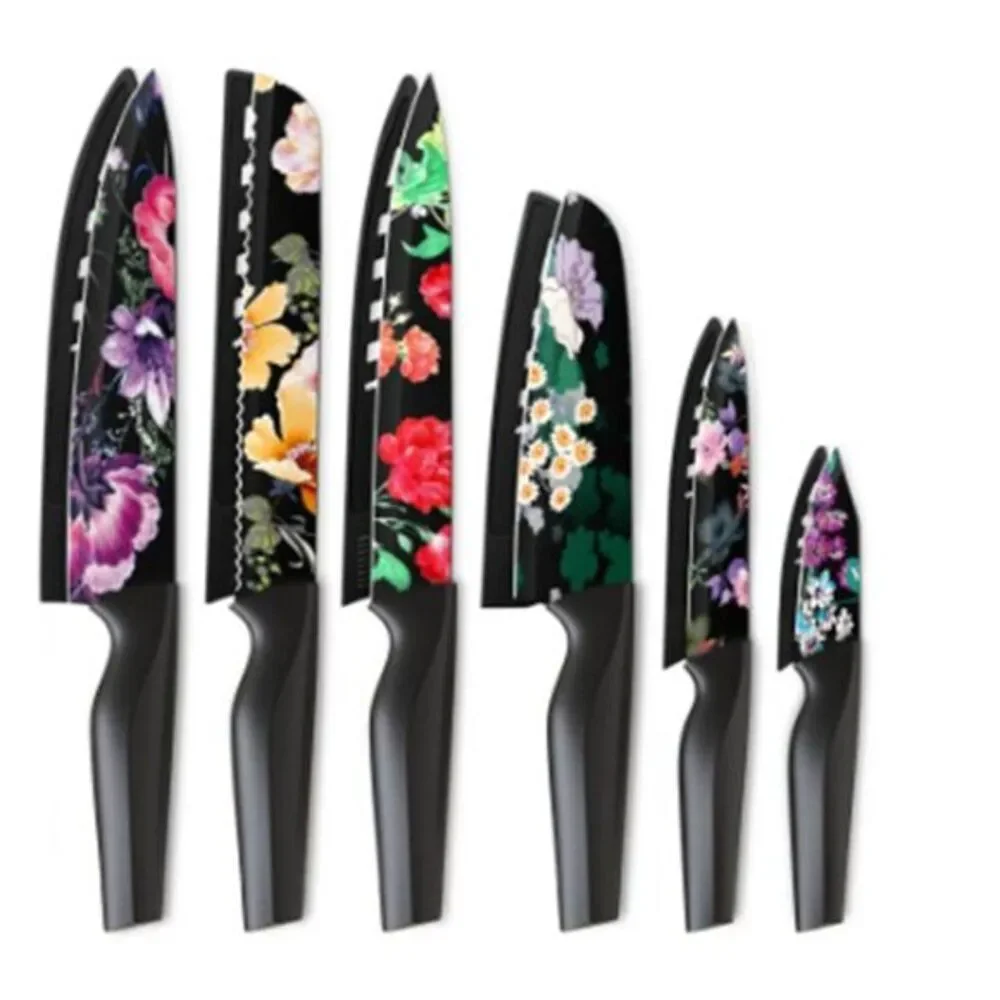 Astercook 12-Piece Flower Kitchen Knife Set German High Carbon Stainless‎ Steel